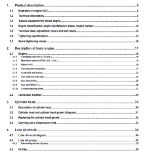 Liebherr Diesel Engine D934 D936 Service Manual