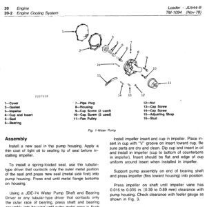 John Deere 544B Loader Service Manual TM-1094