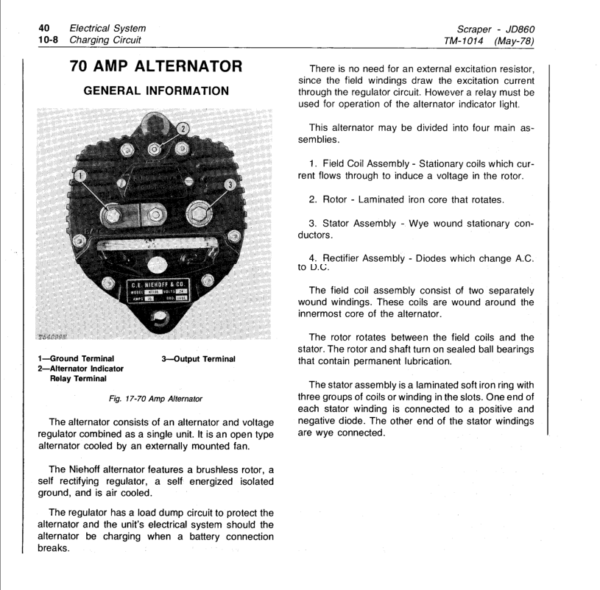 John Deere 860 and 860A Scraper Service Manual TM-1014