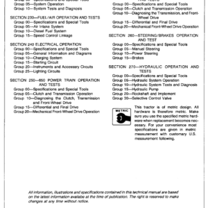 John Deere 650 and 750 Tractors Service Manual TM-1242