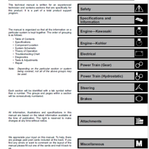 John Deere LX172, LX173, LX176, LX178, LX186, LX188 Lawn Tractor Service Manual