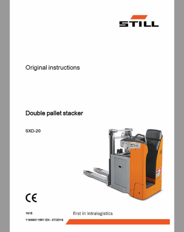 Still SXD-20 and SXH-20 Pallet Truck Workshop Circuit Repair Manual