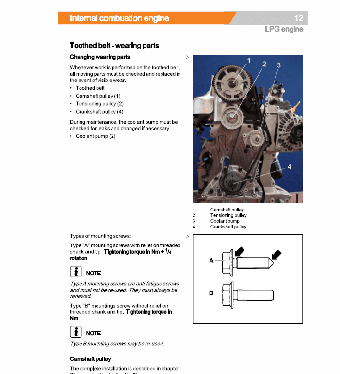Still Engine VW 2.0i SPI (BEF) with Impco LPG System Repair Manual