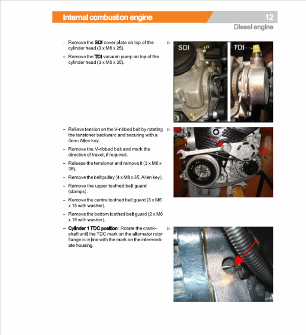 Still Engine VW 1.9 SDI (BXT,BEU) Workshop Repair Manual