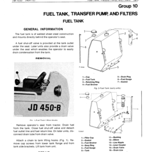 John Deere 450B Crawler Tractor Service Manual TM-1033