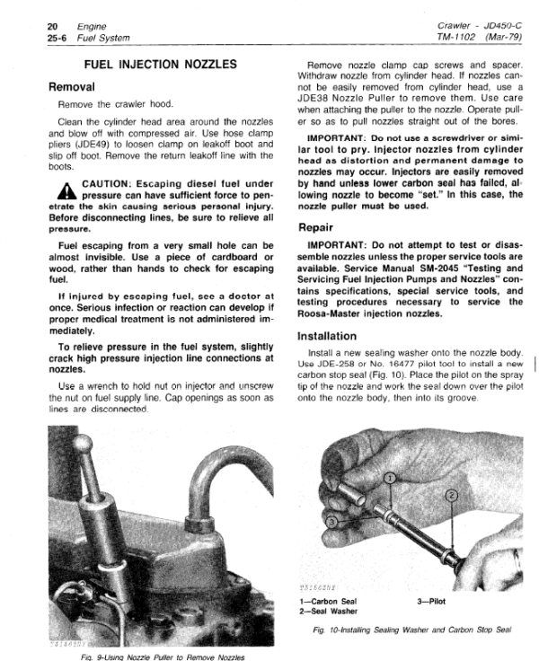 John Deere 450C 450-C Crawler Dozer Loader Service Manual TM-1102 650 PAGES 