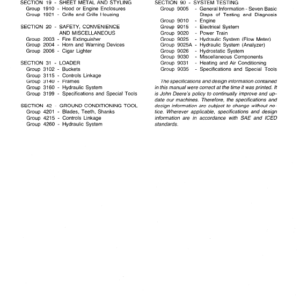 John Deere 655 Crawler Loader Service Manual TM-1250