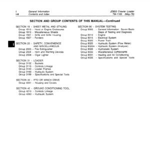 John Deere 855 Crawler Loader Service Manual TM-1165