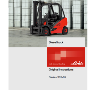 Linde 392 Forklift : H20D, H25D, H20T, H25T Service Repair Manual