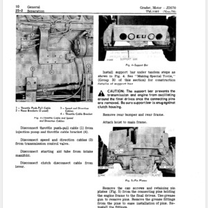 John Deere 570, 570A Motor Grader Service Manual TM-1001