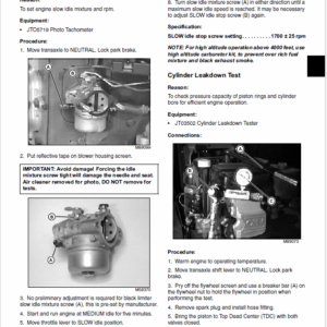 John Deere SST15, SST16, SST18 Lawn Tractor Service Manual TM-1908