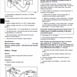 John Deere X110, X120, X140 Tractors Service Manual TM-2373