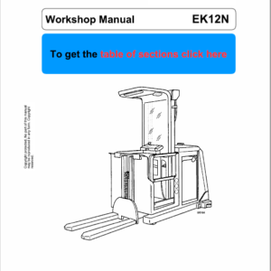 Still EK10, EK11, EK12 Order Picker Workshop Repair Manual