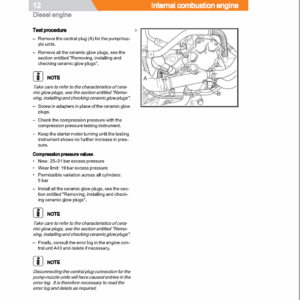 Still Engine VW 2.0i Turbo Diesel (CBHA, CBJB) Workshop Repair Manual