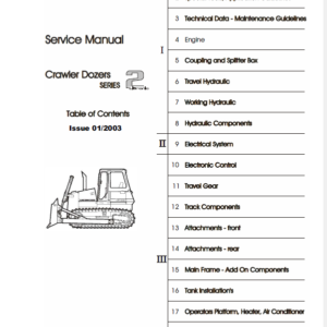 Liebherr Crawler Dozers Series 2 Service Manual TM-1945 & TM-1946