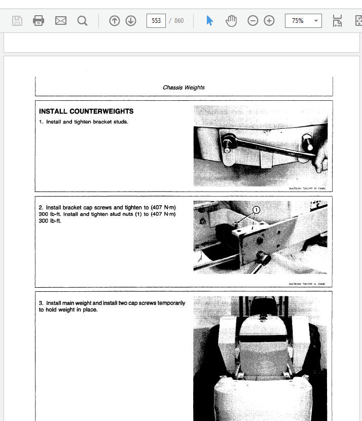 John Deere 480C Forklift Service Manual TM-1249