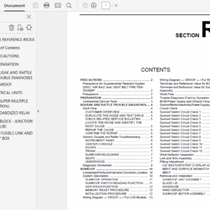 Nissan Murano Z50 2005 -2008 Repair Manual