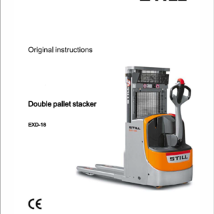 Still EXD-18, EXD-20, EXD-S-20 Double Pallet Stacker Workshop Repair Manual