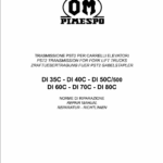 OM PIMESPO FIAT DI30CH, DI35CH, DI40C, DI50C Workshop Operating Repair Manual