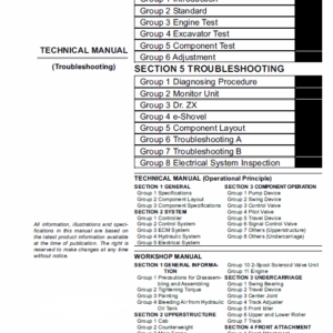 Hitachi ZX110-3, ZX120-3, ZX135US-3 Excavator Service Manual