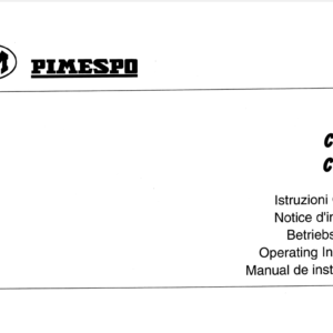 OM PIMESPO FIAT CTR 250, CPF 200, CTR 60 Workshop Repair Manual