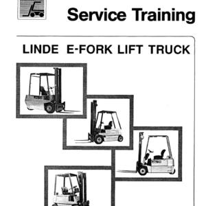 Linde Type 325 Electric Forklift Truck: E20, E25, E30 Workshop Service Manual