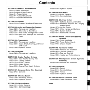 John Deere 344E, 444E Loader Service Manual TM-1421 & TM-1422