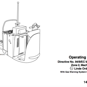 Linde Type 149 Order Picker: N20-N25 Training (Workshop) Manual