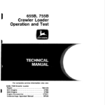 John Deere 655B and 755B Crawler Manual