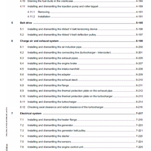 Liebherr Diesel Engines D934 A6 D936 A6 Service Manual