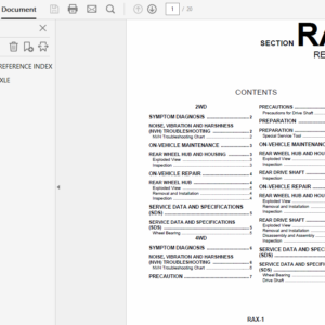 Nissan Qashqai First Generation J10 2006?2013 Repair Manual