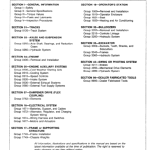 John Deere 70D Excavator Service Manual TM-1407 & TM-1408