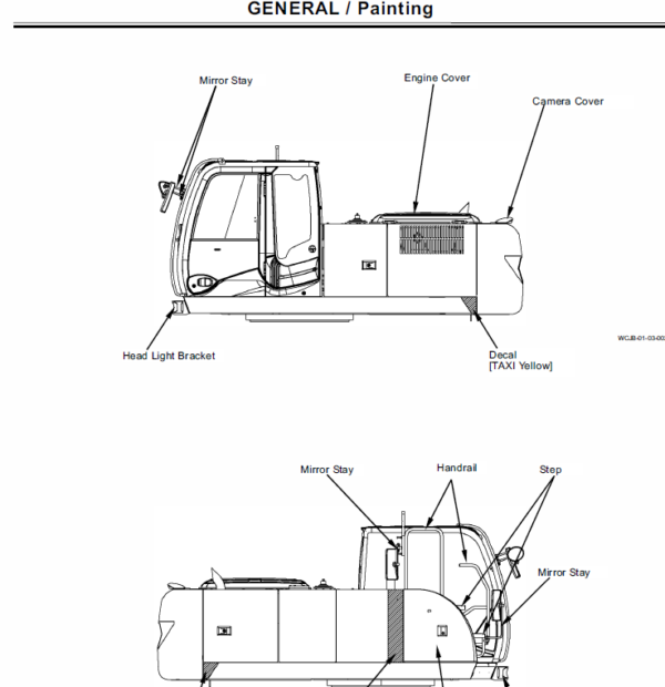 Hitachi ZAXIS ZX210W-3 and ZX220W-3 Excavator Service Manual