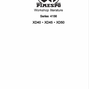 OM Pimespo XD40, XD45 and XD50 Forklift Workshop Manual
