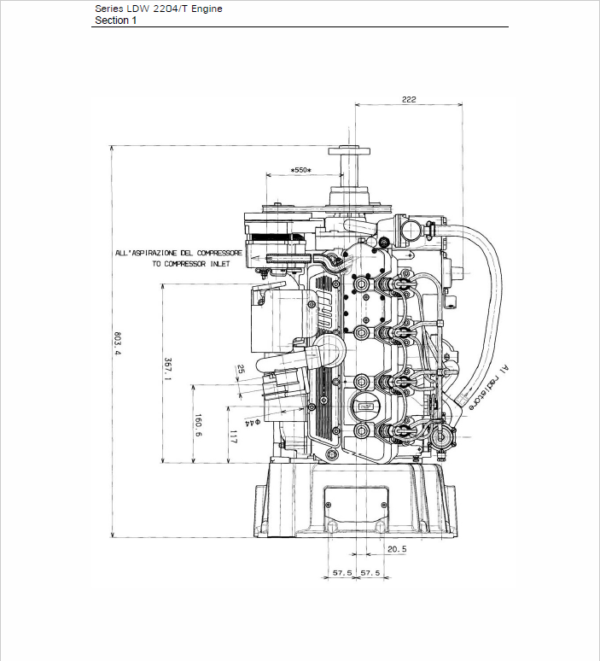 OM Pimespo LDW 2204/T CHD Engine For Forklift Trucks Shop Manual
