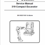 Bobcat 319 Compact Excavator Service Manual