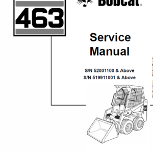 Bobcat 463 Skid-Steer Loader Service Manual