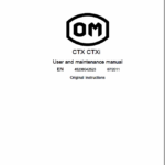 OM Pimespo TSX, CTX and CTXi Pallet Stacker Workshop Repair Manual