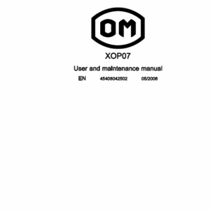 OM Pimespo XOP7 Lift Workshop Repair Manual