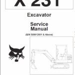 Bobcat X231 Excavator Service Manual
