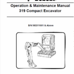 Bobcat 319 Compact Excavator Service Manual