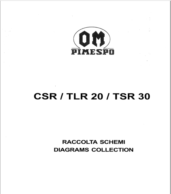 OM PIMESPO FIAT CSR, TLR, CSRi, TSR, CSR12ac, CSR16ac Workshop Repair Manual