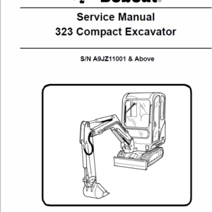 Bobcat 323 Compact Excavator Service Manual
