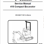 Bobcat 418 Compact Excavator Service Manual