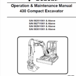 Bobcat 430 Compact Excavator Service Manual