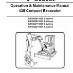 Bobcat 435 Compact Excavator Repair Service Manual