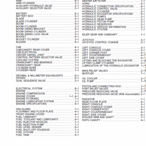 Bobcat X337 and X341 Excavator Service Manual