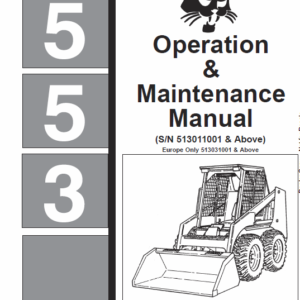 Bobcat 553 Skid-Steer Loader Service Manual