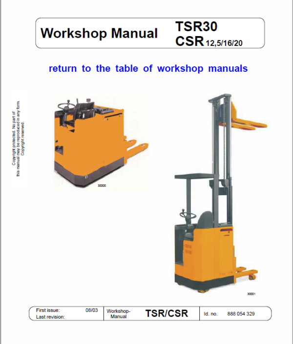 OM PIMESPO FIAT CSR, TLR, CSRi, TSR, CSR12ac, CSR16ac Workshop Repair Manual
