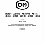 OM Pimespo XE12, XE15 and XE18 Series 4016 , 4017 Forklift Workshop Repair Manual